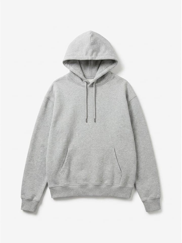 라이트 그레이 후디 옷 사진